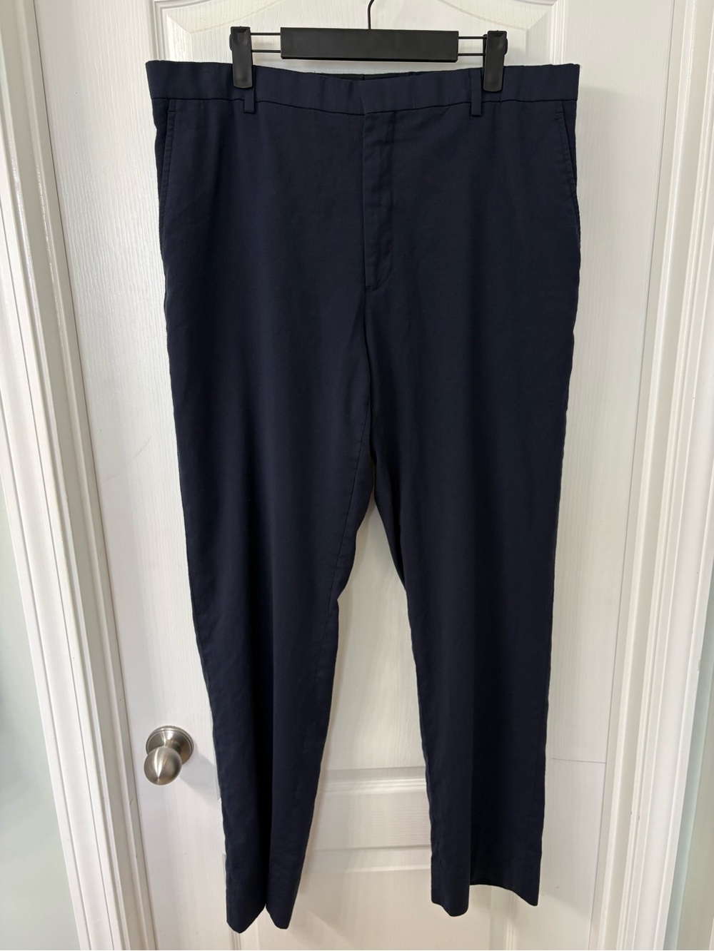 AWEARNESS Kenneth Cole Men's Navy Wool Dress Pants 36x32